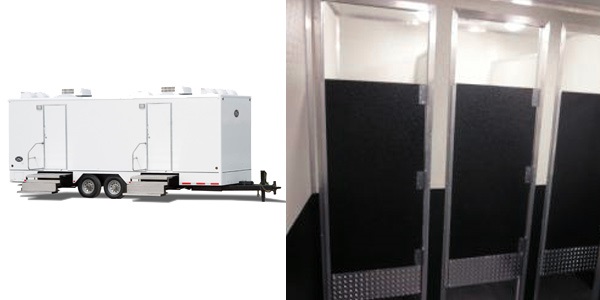 The Jaguar Mobile Restroom Trailer Rentals & Shower Trailer Rentals in Florida.