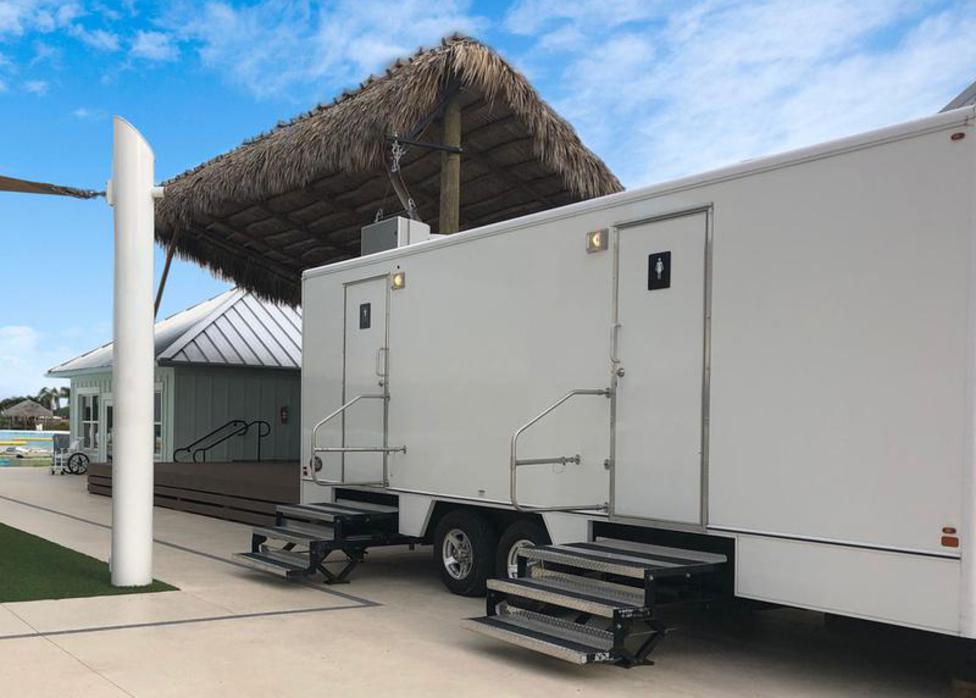 Luxury Restroom Trailer Rentals in Lakeland FL