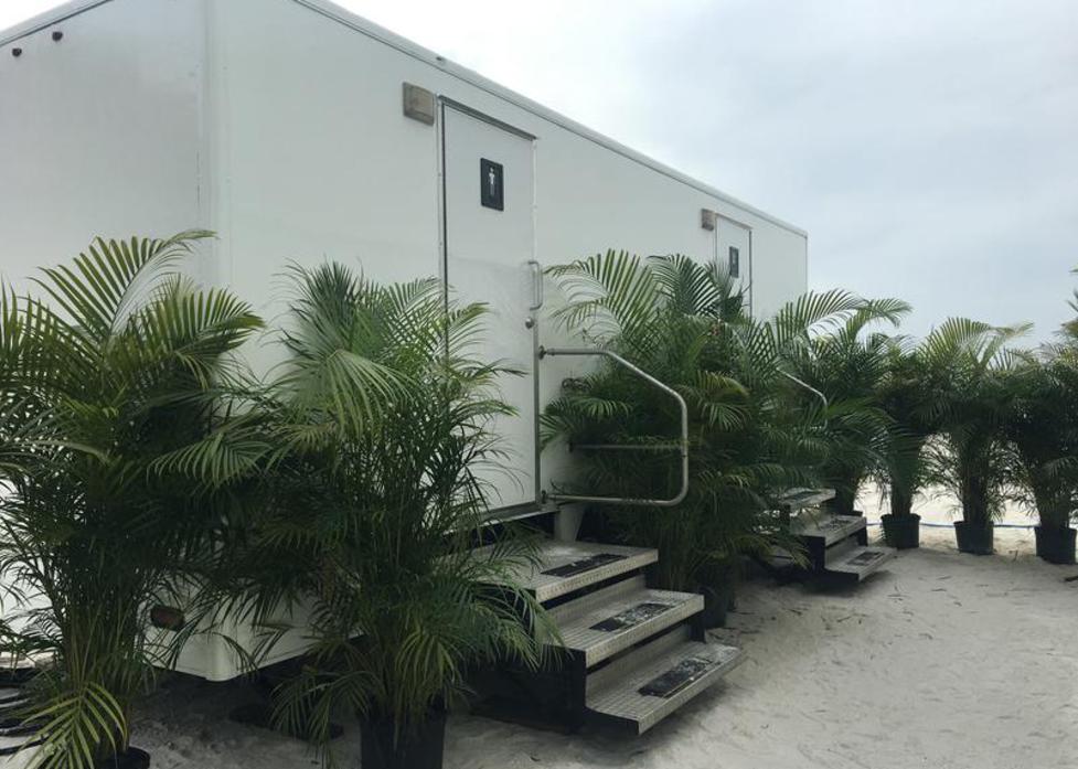 Long Term Bathroom Trailer Rentals in Kendall, Florida